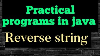 How to reverse given string|| string examples|| java lab in telugu