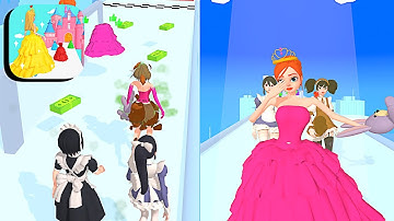 Princess Run 3D ​- All Levels Gameplay Android,ios (Levels 1-4)