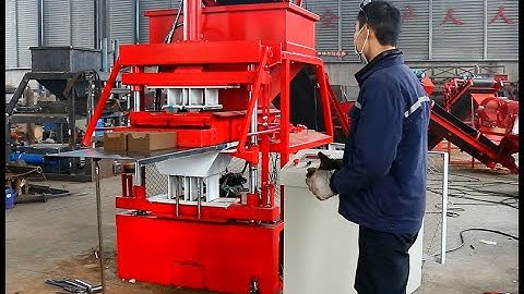 Fully-automatic clay interlocking brick making machine video  Hby2-10 Clay Brick making machine
