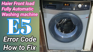 Fully Automatic washing machine E5 Error Code Show On Display How to solve