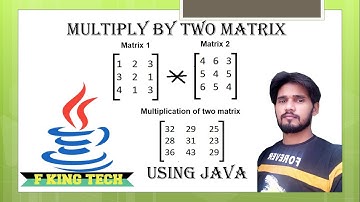 Multiplication of two matrix Program in Java | 2D Array