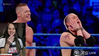 WWE Smackdown 3/7/17 John Cena Nikki Bella vs Ellsworth Carmella WWE Smackdown 3/7/17 John Cena Nikki Bella vs Ellsworth Carmella