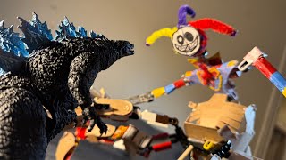 GODZILLA VS THE PROTOTYPE (PART 1) (EPIC STOP MOTION BATTLE)
