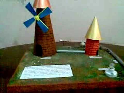 How To Make A Windmill For A School Project windmill project - youtube