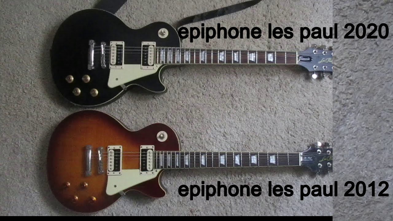 Epiphone les paul old model versus new models. - YouTube