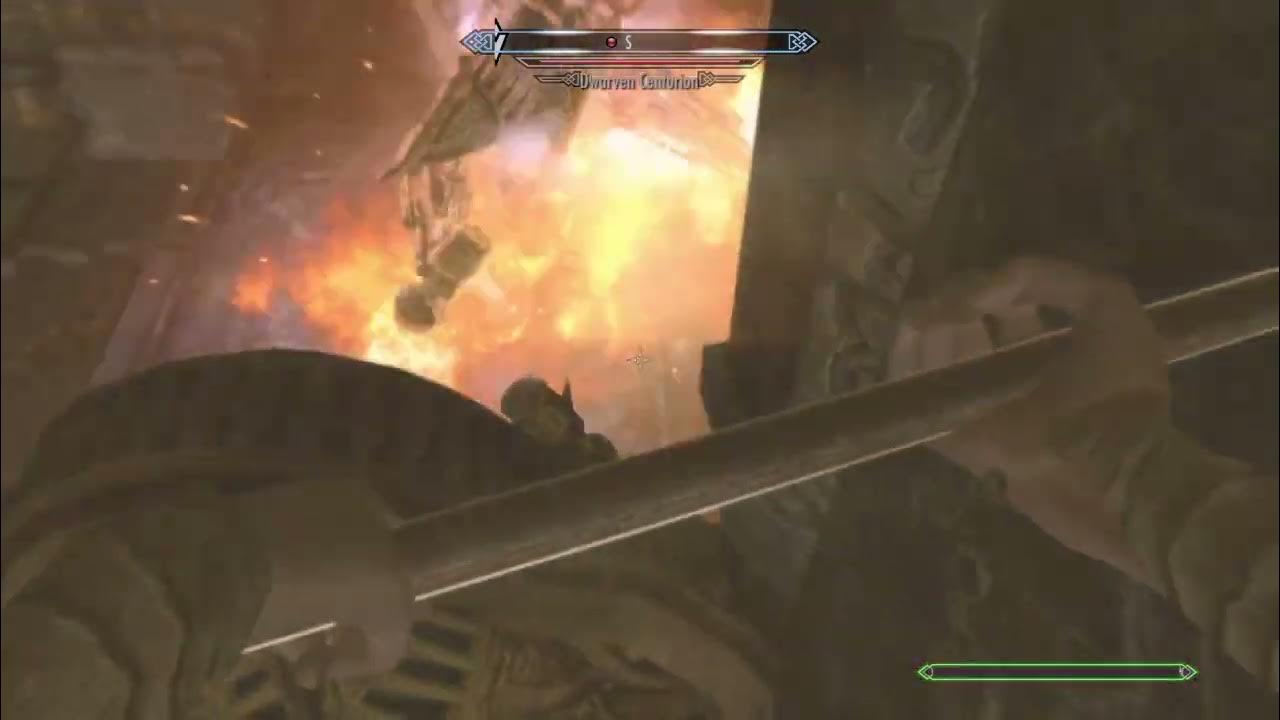 Skyrim Legendary Level 1 Dwarven Centurian Dawnguard Rune Hammer