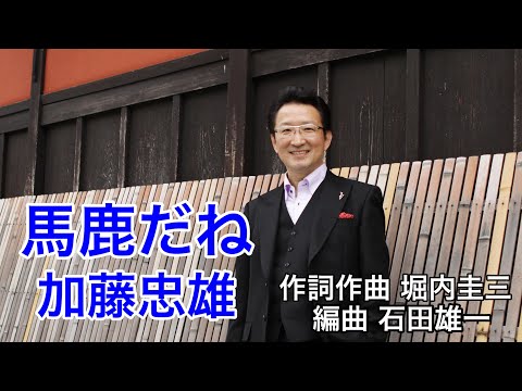 『馬鹿だね/加藤忠雄』(作詞作曲 堀内圭三)