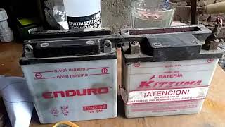 Cómo reparar bateria de moto? metodo casero [tutorial] 