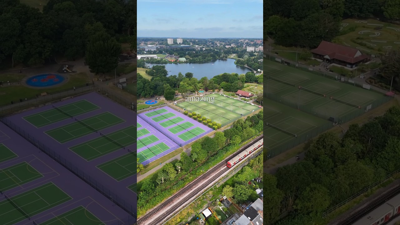 Общественные теннисные корты в Лондоне 😍 