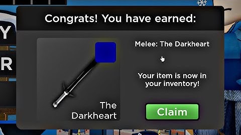 How you would have gotten the Darkheart Dev Sword