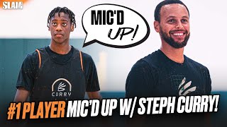 We Mic'd Up the #1 Player in the COUNTRY 😳🔥 | AJ Dybantsa Curry Camp SLAM Mic'd Up 🎤