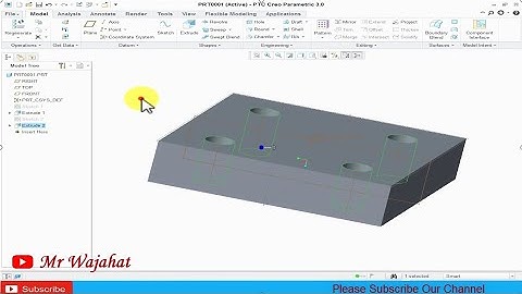CREO Parametric 3.0 Class 1 | Basic Knowledge | | Tutorial Urdu / Hindi |