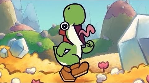Yoshi screams and causes an explosion