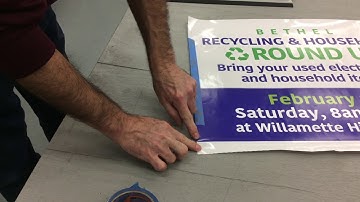 Applying  large vinyl to coroplast