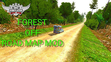new map mod Forest off road map mod for bus simulator Indonesia bussid game