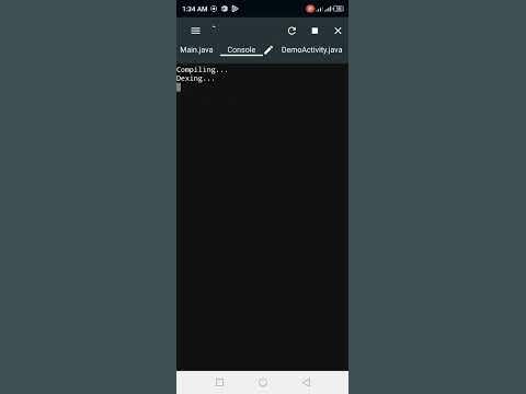 my first java program using mobile phone - YouTube