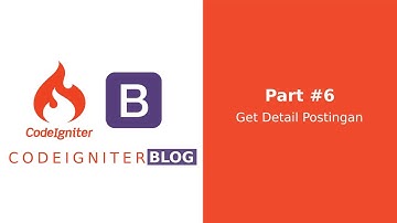 Belajar Codeigniter 3 #6 - Detail data Postingan