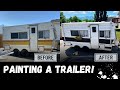 Painting a Camper Trailer - Episode #7 Trailer Remodel