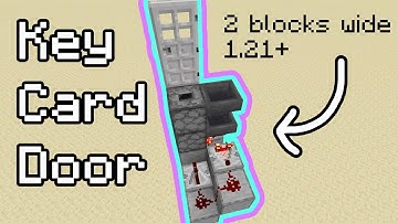 Minecraft Key Card Door - Tutorial 1.20+