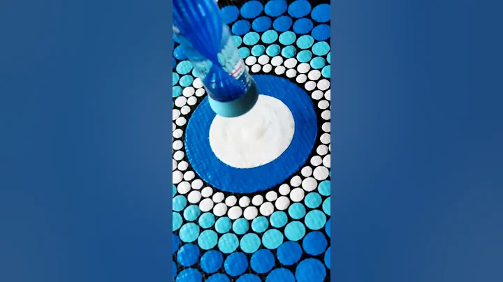 HOW TO MAKE A GREEK EYE 🧿 #shorts #greekeye #evileye #trending #dotmandala #mandalatutorial #mandala