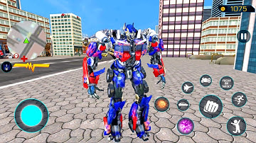 Optimus Prime Multiple Transformation - Best Jet Robot Video Car Game 2023 - Android Gameplay