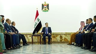 رئيس مجلس الوزراء السيد محمد شياع السوداني يستقبل وفداً من نواب محافظة نينوى