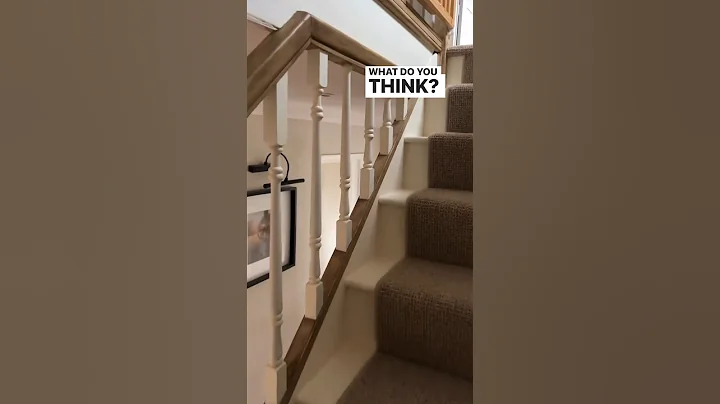 STAIRCASE MAKEOVER 😍 Looking to give your staircase a more timeless, country cottage feel? 🌾