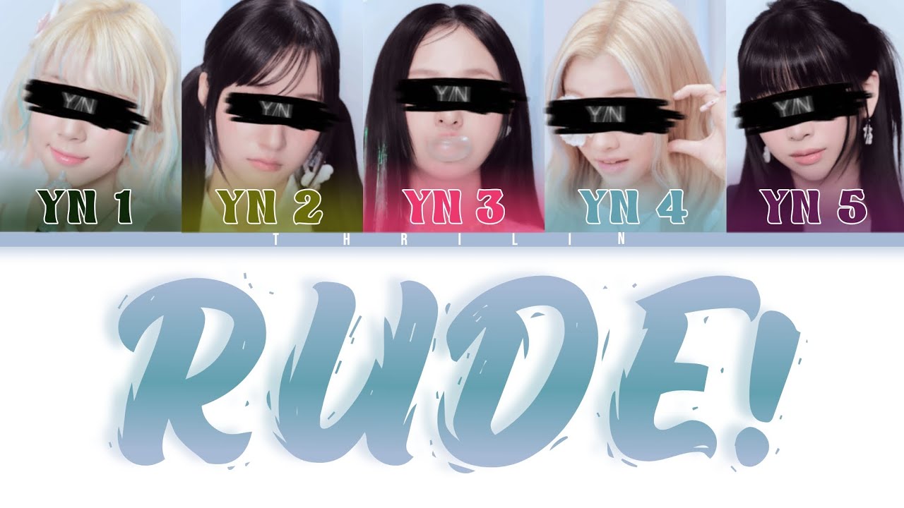 RUDE! by Hearts2Hearts (Your Girl Group) 5 members version (Colour Coded Lyrics) | Thrilin |