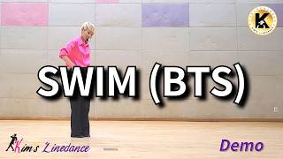 SWIM(BTS) Linedance (Demo) 초중급 [Choreo: Heejin Kim]