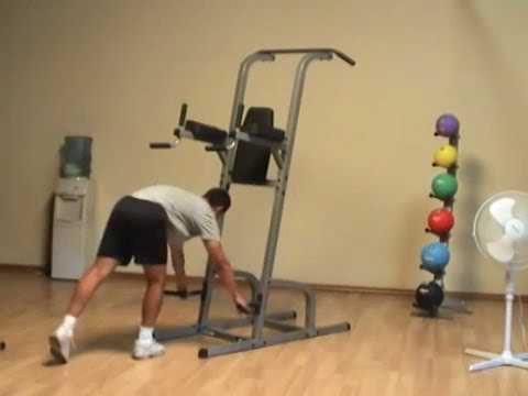 Elite Fitness TV | Body Solid Fusion VKR Knee Raise and Dip Station