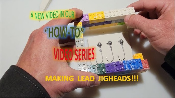 Making Custom Lead Swimbait Jig Heads (Part 2 of 2 - Pouring the Molds and  Lead) 