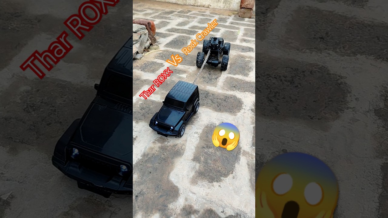 Thar vs Rc rock crawler 4×4 Tug of war  