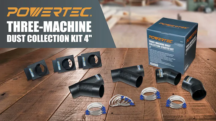 POWERTEC 4-Inch Three-Machine Dust Collection Kit 【70201】