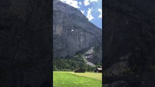 BASE JUMP in Lauterbrunnen , Switzerland sound on !!! Wealth