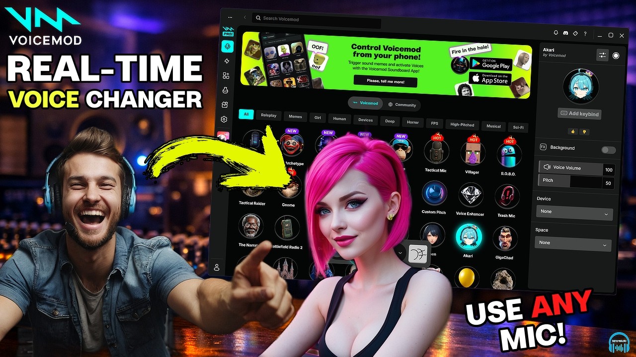 VoiceMod - REAL-TIME AI VOICE CHANGER 🔥