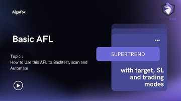 Supertrend Basic AFL with Target and SL