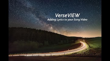 How to create Lyrics Video with VerseVIEW and OBS