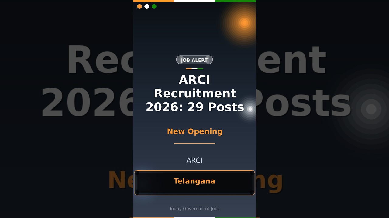 ARCI Recruitment 2026: 29 Posts