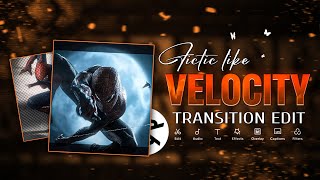 Fictic like VELOCITY Edit in capcut | Smooth Velocity Tutorial |Edit with GK screenshot 1