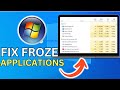 How to Fix Froze Applications on Windows