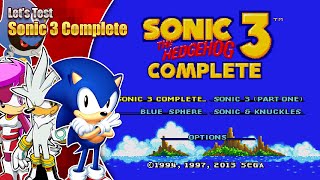 Sonic 3 Complete & others - But does it work on Real Hardware?