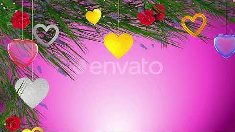 Valentines Day Decorative Frame 4k | Motion Graphics - Envato elements