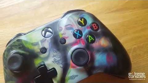 Joker and Harley Quinn custom controller by Extreme Consoles