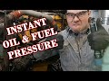 How To Prime your Engine Oil and Fuel System for INSTANT PRESSURE!