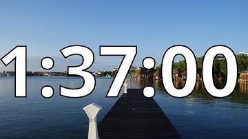 1 Hour 37 Minutes Countdown Timer With Alarm Sound At the End (Simple Beep)