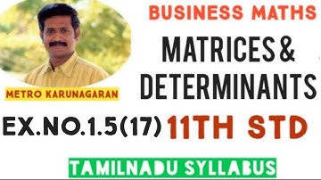 11th Std BM Ex.1.5(17) If A is an invertible matrix of order 2, then det(A-¹) is