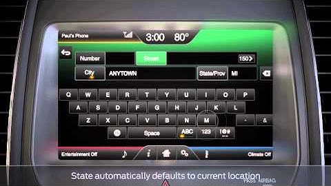 SYNC® with MyLincoln Touch™: Navigation - Setting Favorites | Lincoln How-to Video