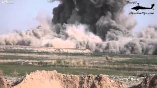 Airstrike on Insurgents by 9 1000lb JDAM's GBU-32