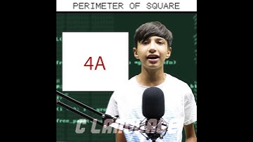 Coding For Beginners | C Language - Perimeter Of Square | Code With Jammy #shorts