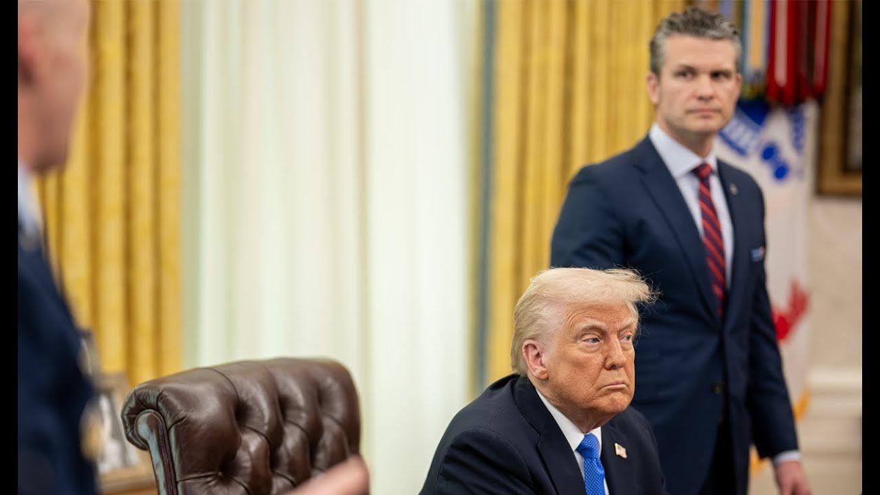 President Trump and Secretary of Defense Pete Hegseth Deliver Remarks - YouTube